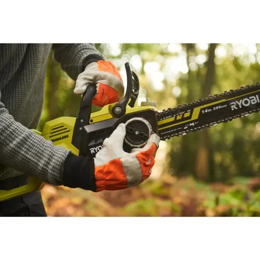 Ryobi RY36CSX35A-150, акумуляторна безщіткова ланцюгова пила MAX POWER 36 В з шиною 35 см, 1 АКБ 5.0 А·год та ЗП - 5133004596