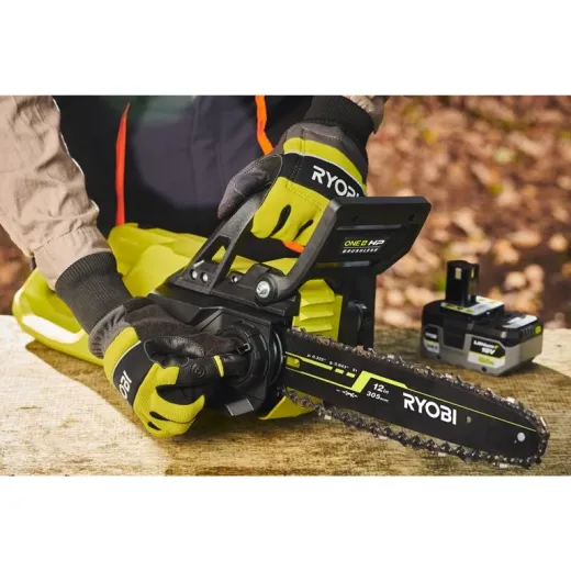 Ryobi RY18CSX30A-150, акумуляторна безщіткова ланцюгова пила ONE+ HP Whisper 18 В з шиною 30 см, АКБ 5.0 А·год та ЗП - 5133005466