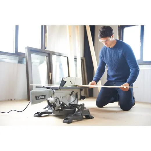 Ryobi RTMS1800-G, комбінована торцювальна пила 1800 Вт з диском 254 мм та функцією настільної пилки - 5133002152