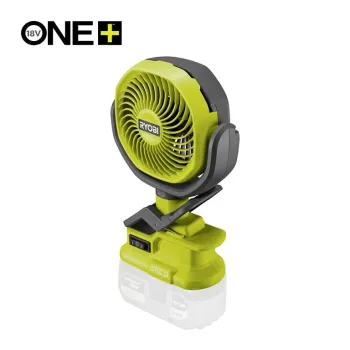 Ryobi RCF18-0, акумуляторний вентилятор ONE+ 18 В з поворотною головою та затискачем, без АКБ та ЗП
