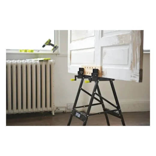 Ryobi RWB02, складаний верстак з бамбуковою робочою поверхнею та системою затиску заготовок - 5133001779
