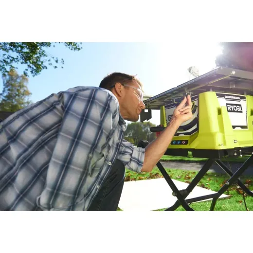 Ryobi RTS1800EF-G, розпилювальний верстат 1800 Вт з диском 254 мм, складною станиною та транспортувальними колесами - 5133002025