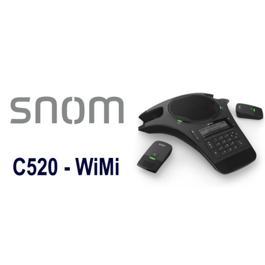 Snom C520-WiMi, конференц-телефон з двома бездротовими DECT мікрофонами - C520 - WiMi