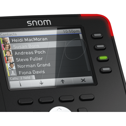 Snom D765, sip телефон, 12 SIP ліній, Ethernet-порт, широкосмуговий звук, PoE - D765