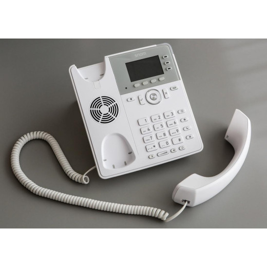 Snom D717 White, sip телефон, 12 SIP ліній, 2 Ethernet-порту, PoE - D717 White