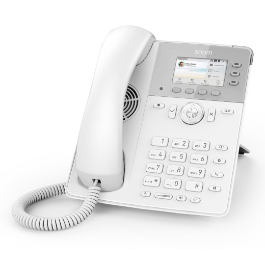 Snom D717 White, sip телефон, 12 SIP ліній, 2 Ethernet-порту, PoE - D717 White