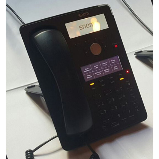 Snom D745, sip телефон, 12 SIP ліній, HD аудіо, 2 порту 1-Gigabit Ethernet RJ-45, PoE - D745
