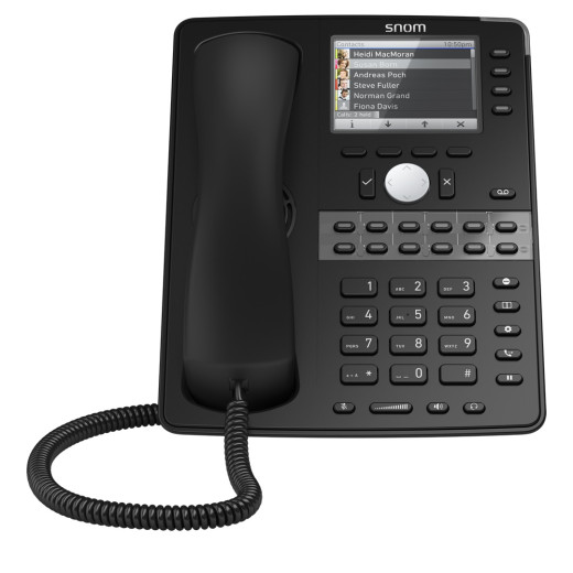 Snom D765, sip телефон, 12 SIP ліній, Ethernet-порт, широкосмуговий звук, PoE - D765