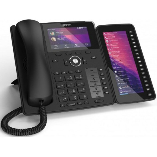 Snom D785, sip телефон з модулем розширення D7C, 12 sip ліній, Ethernet-порт, PoE - D785-1
