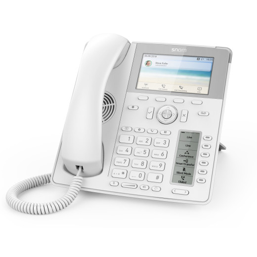 Snom D785 White, sip телефон 12 SIP ліній, Ethernet-порт, широкосмуговий звук, PoE - D785 White