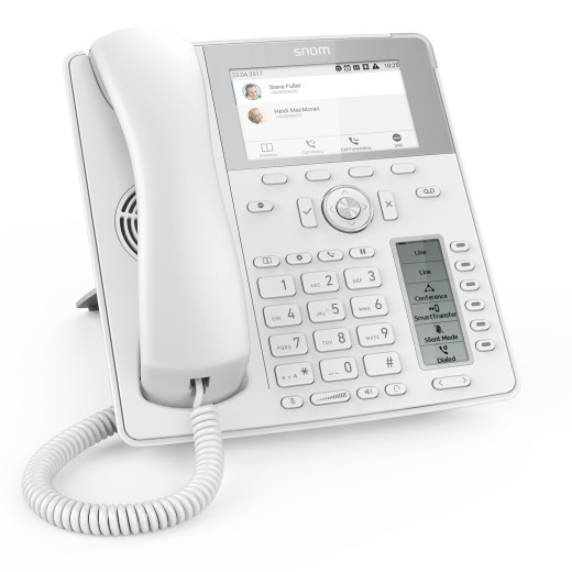 Snom D785 White, sip телефон 12 SIP ліній, Ethernet-порт, широкосмуговий звук, PoE - D785 White