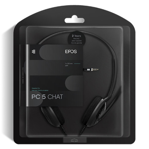 Sennheiser EPOS PC 5 Chat (1000445), дротова стерео гарнітура - 1000445