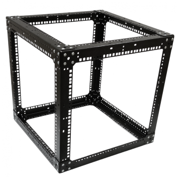Стійка-кронштейн Cube 2.0 19" 9U 550×550×550 мм, посилена, чорна