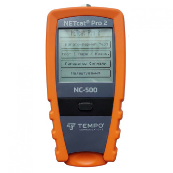 Tempo NETcat Pro 2 (NC-500) - кабельний тестер з можливістю визначення відстані до пошкоджень (TDR)