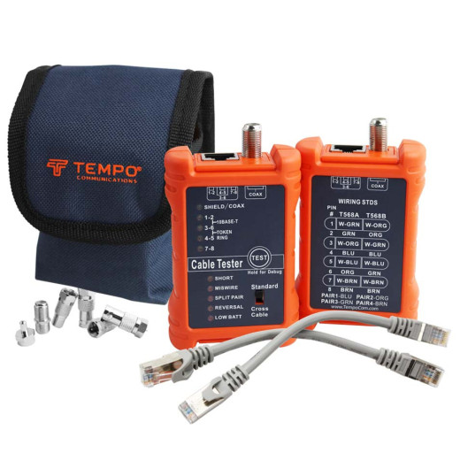Tempo PA1594, LAN & A/V Cable-Check - кабельний тестер - PT-1594