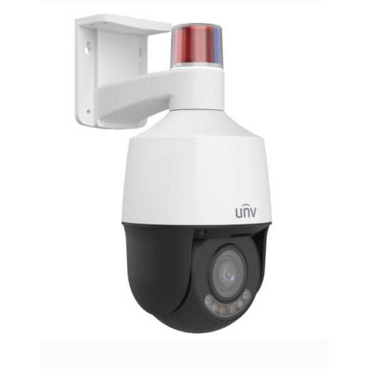Uniview IPC6312LFW-AX5C-VG1, 2 Мп PTZ IP-камера з проблисковим маячком та сиреною, 5x optical zoom, Smart IR 50 м, Active Deterrence, IP66 - 000053954