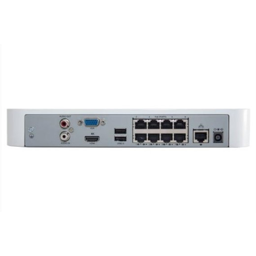 Uniview NVR301-08LB-P8, мережевий відеореєстратор, 8 каналів, PoE, H.265, HDMI/VGA - 000010943