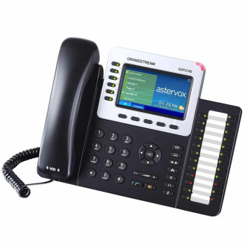 Grandstream GXP2160, ip-телефон, 6 SIP облікових записів, кольоровий LCD, 24 BLF, Gigabit Ethernet, USB, Bluetooth, PoE 