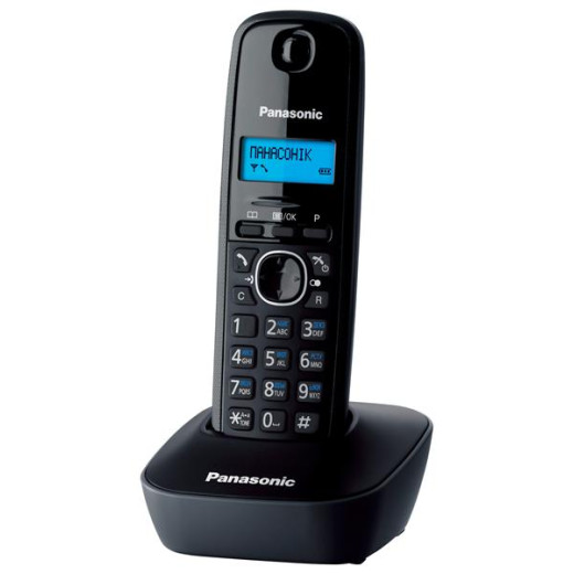 Panasonic KX-TG1611UAH Black Grey, радіотелефон DECT - KX-TG1611UAH