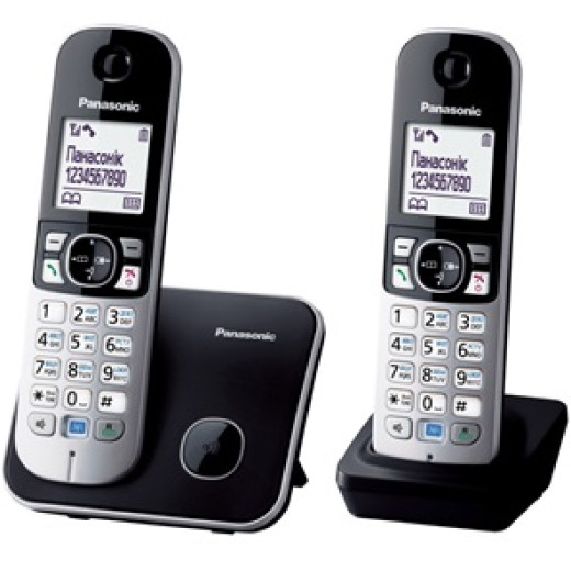 Panasonic KX-TG6812UAB Black радіотелефон DECT - KX-TG6812UAB
