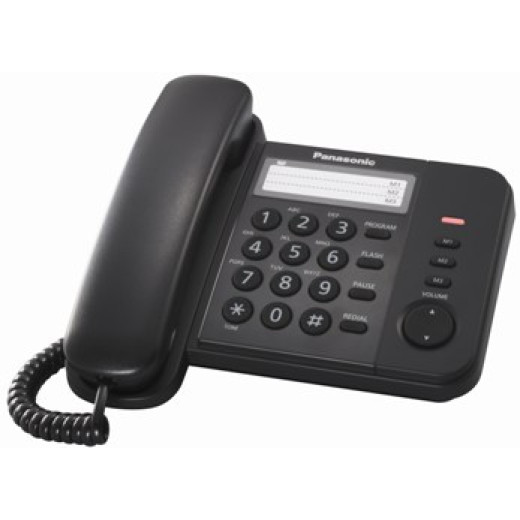 Panasonic KX-TS2352UAB Black, дротовий телефон - KX-TS2352UAB