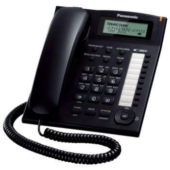 Panasonic KX-TS2388UAB Black, дротовий телефон