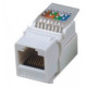 Модуль Keystone Jack UTP вузький кат.5E tooless RJ-45 90 неекранований, Hypernet