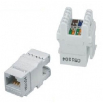 Модуль вузький UTP HD RJ-45 неекранований 180, кат.5e білий