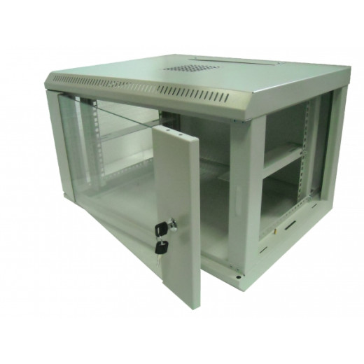 Шафа комутаційна настінна 6U 600x600 розбірна - WMNC66-6U-FLAT