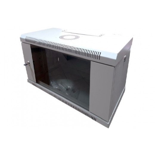 Шафа комутаційна настінна 6U 600x350 розбірна, Hypernet - WMNC-35-6U-FLAT