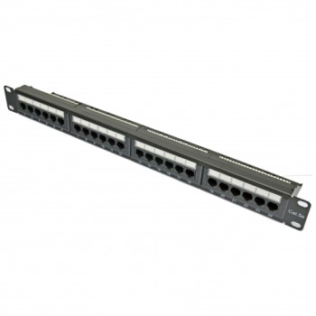 Патч-панель 24хRJ-45 UTP кат.5e, type 110, із заднім організатором