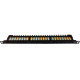 Патч-панель 24 порти UTP 0.5U кат. 6 19 "з менеджментом кабелю ззаду, Hypernet