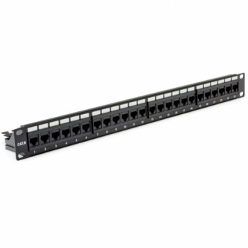 Патч-панель 24 x RJ-45 UTP, кат. 6, dual type, із заднім організатором, EPNew
