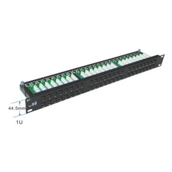 Патч-панель 48 портів UTP 1U кат.5е з тримачем кабелю 19 ", Hypernet