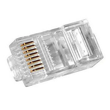 Коннектор RJ45 8P8C 50 mkm кат 5E, упаковка 100шт, Hypernet