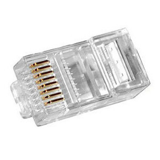 Коннектор RJ45 8P8C 50 mkm кат 5E, упаковка 100шт, Hypernet - P88U-C5E