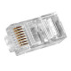 Коннектор RJ45 8P8C 50 mkm кат 5E, упаковка 100шт, Hypernet