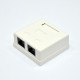 Розетка зовнішня 2хUTP, кат. 6, RJ45, EPNew