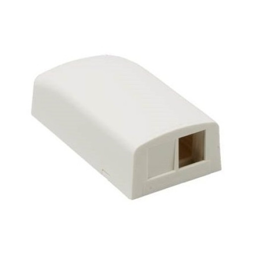 Розетка зовнішня для 2-х модулів KeyStone, без модулів, біла, Panduit NetKey - NK2BXAW-A