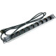 Блок 9 розеток 1.8m 19'' пластиковий корпус 220В, Hypernet