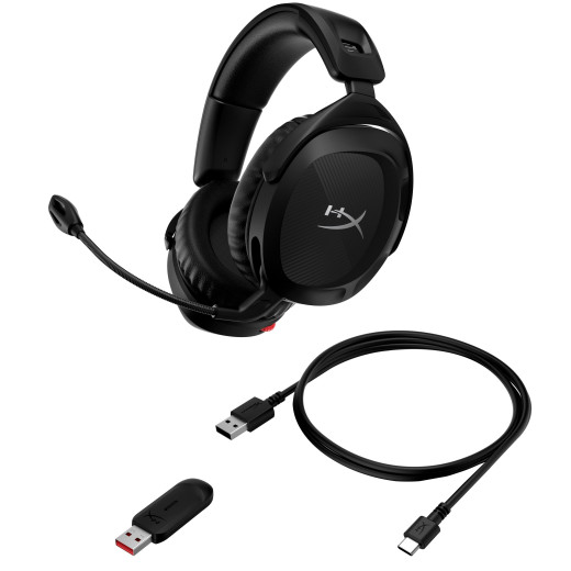 HyperX Cloud Stinger 2 USB/WL Black, гарнітура ігрова - 676A2AA