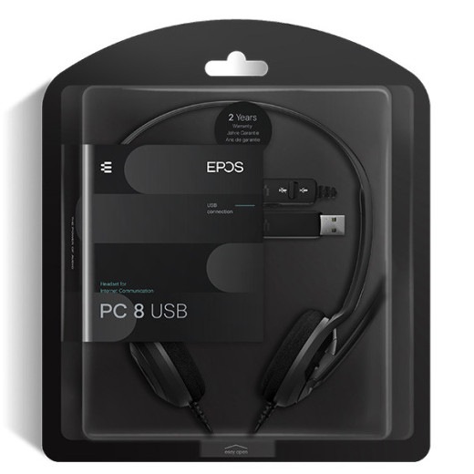 Sennheiser EPOS PC 8 USB (1000432), дротова стерео гарнітура - 1000432