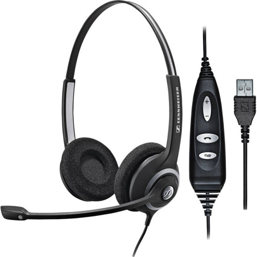Sennheiser SC 260 USB CTRL, широкосмугова стерео гарнітура  - 504406