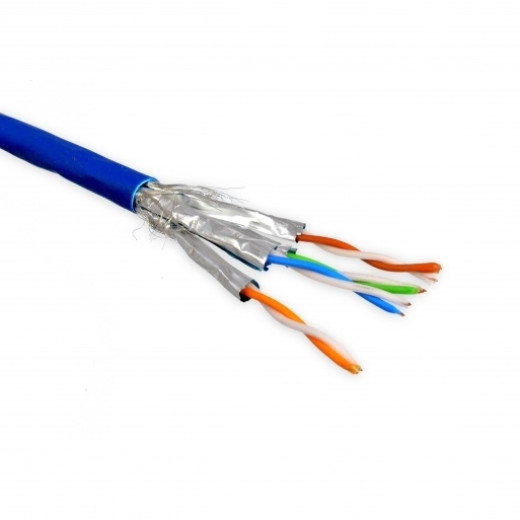 Кабель S/FTP 800/23s 4P FutureCom, кат.7, LSZH/FRNC, синій, 500 м, Corning (Німеччина) - CCXEDR-F0047-C001-L6