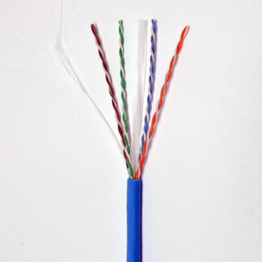 Кабель U/UTP, кат. 6, AWG 24, LSZH, синій, 305 м, Panduit NetKey (США) - NUZ6C04BU-KE