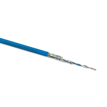 Кабель S/FTP 550/23s 4P FutureCom, кат. 6A, LSZH, FRNC (Dca), синій, 500 м, Corning