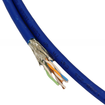 Кабель S/FTP 1200/22s 4P FutureCom, кат. 7A, LSZH, FRNC (Dca), синій, 1000 м, Corning