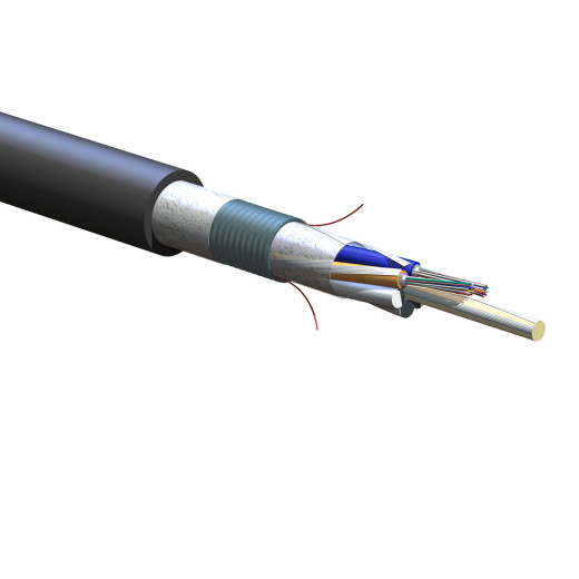 ВО кабель універсальний U-DQ(ZN)H(SR)H 1x12 E9 OS2 LT 2.3, політуб, гофрована броня, в подвійній оболонці LSZH/FRNC (Eca), Corning - 012ERV-T3122H2G