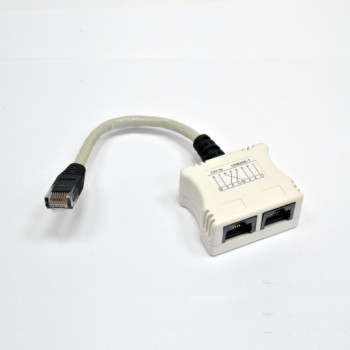 Розгалужувач витої пари, UTP, 1х2RJ-45