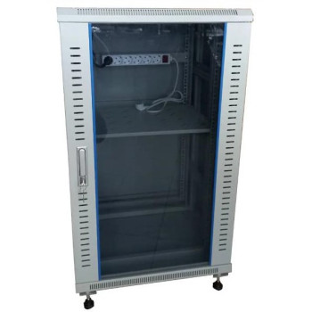 Шафа комутаційна підлогова 42U 600x600 розбірна з доп. комплектом, Hypernet
